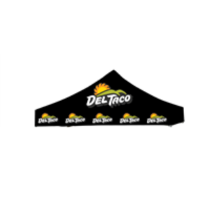 10' X 10' Del Taco Black Logo Tent Topper