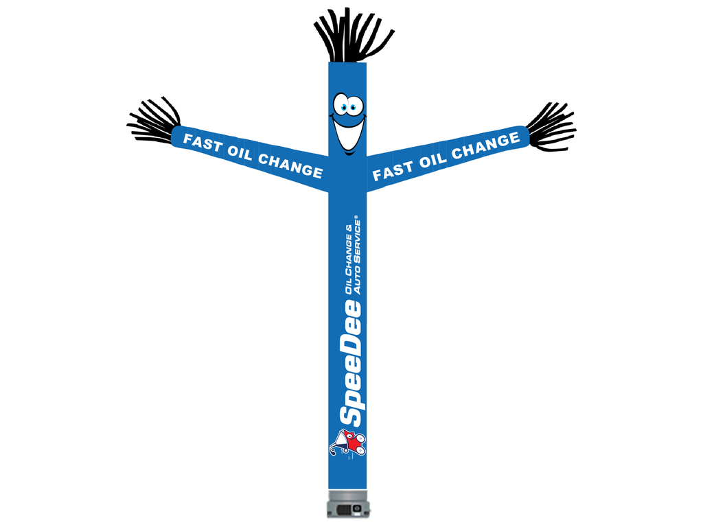 18' FullSpeed Automotive SpeeDee Oil Change Fast Oil ChangeTube Dancer Fabric Only (with face & arms)